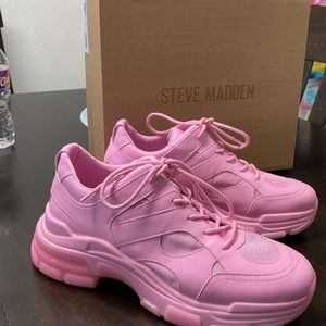 Steve Madden Bolt Pink Sneakers